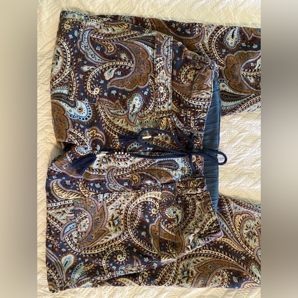 Free People City Slouch Blue Paisley XS - Picture 4 of 7